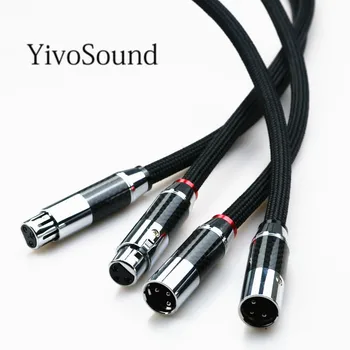 Yivosound HIFI-XLR-rca jack Audio OFC Vask PCOCC tasakaalustatud xlr kaablid audio kaabel meeste ja naiste traat 113992