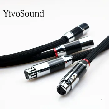 Yivosound HIFI-XLR-rca jack Audio OFC Vask PCOCC tasakaalustatud xlr kaablid audio kaabel meeste ja naiste traat