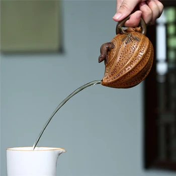 Yixing Käsitöö Teekann, Tee Set Raw Maagi Muda Chayote Pot Gong Fu Teaware 220ML Veekeetja Kohandamine