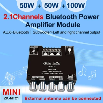 ZK-MT21 2.1 Kanali Bluetooth-5.0 Subwoofer, Võimendi Juhatuse 50WX2+100W Võimu Audio Stereo Võimendi Juhatuse Bass AMP AUX 190648