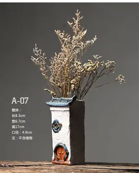 Zen Keraamiline lillepott Taimede Succulents Desktop Aia Kaunistamiseks Haljastus Hiina Maja Huipai Keraamiline Vaas Kingitus