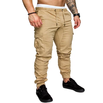 Zogaa täiesti Uus Meeste Cargo Püksid Slim Säärised Tasku Lasti Elastsed Püksid Meeste Vabaaja Püksid Tahke Sweatpants Mehed joggers