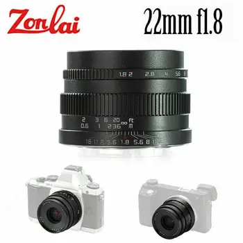 Zonlai 22mm F1.8 Kasutusjuhend Prime Objektiiv Sony E-mount eest Fuji Mikro 4/3 a6300 a6500 X-A1 X A2) X-M1 G1 G2 G3 Peeglita Kaamera 140884