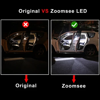 Zoomsee 8Pcs Salongi LED-Peugeot Hoggar 2010+ Canbus Sõiduki Pirn Sise-Dome Kaardi Lugemine Pagasiruumi Ei Vea Kerge Auto Lambi Komplekt