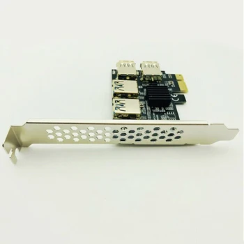 Ärkaja USB 3.0 PCI-E Express 1x kuni 16x Ärkaja Kaardi Adapter PCIE 1 kuni 4 PCIe Pesa Port Multiplier Kaart BTC Bitcoin Kaevandaja Kaevandamine