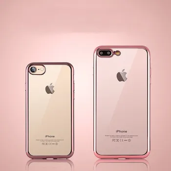 Õhuke Kullatud Pehme Läbipaistev Silikoon TPÜ Case Cover iPhone Mini 12 11 Pro X XS MAX 6 6s 7 8 Pluss 5 5s SE 2020 Coque