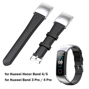Õli Nahast Vaadata Rihma Huawei Band 3 4 Pro Käevõru Slim Watchband Jaoks Huawei Honor Band 4 5 Käepaela Asendamine Must