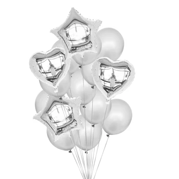Õnnelik 100 Päeva Ülikond Foolium Õhupallid ja Südame-Tähe Kujuline Õhupallid, Pool Kaunistused Baby Shower Sünnipäeva Tarvikud