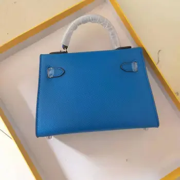 Üks-õlg kaasaskantav diagonaal kott mood daamid nahast kott kõrge kvaliteediga sinine