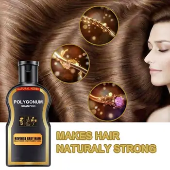Šampoonid Hall Vastupidine Loomulik Tume Mustad Juuksed Värvi Šampoon Ingver Värvimine 30ml
