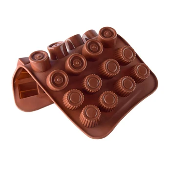 Šokolaad Vormidesse Toidu Silikoon Candy Hallitusseened Kook Dekoreerimiseks Tööriistad 3D Pundunud Küpsetamine Šokolaadi Küpsis Tarvikud Köök Bakeware