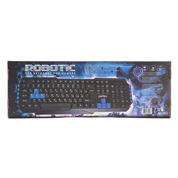 Клавиатура Perfeo ROBOTITE PF-5193, игровая, проводная, мембранная, USB, черная 4329226 Klaviatuurid