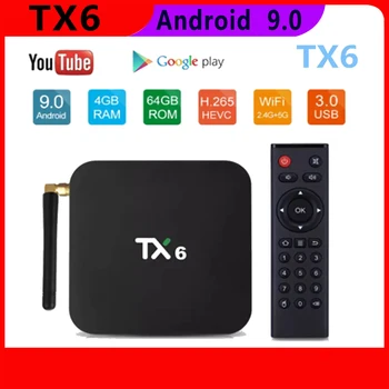 【Tasuta Kohaletoimetamine】Tanix TX6 Allwinner H6 Android Smart Mini TV Box 4K Media Player 4GB 64GB HDR digiboksi Youtube ' i 166122